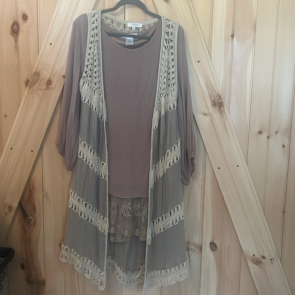 Paisley Vine Tunic/dress 1X - Picture 4 of 6